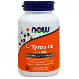 Now Foods L-Tyrosine 500 мг 120 капсул