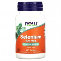 Now Foods Selenium Селен 100 мг 100 капсул