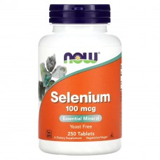 Now Foods Selenium Селен 100 мг 250 капсул