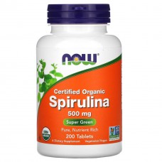 Now Foods Spirulina Спирулина 500 мг 200 капсул 