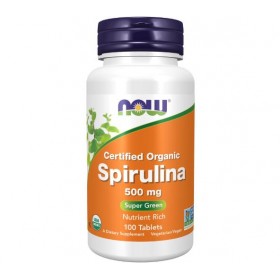 Now Foods Spirulina Спирулина 500 мг 100 капсул 