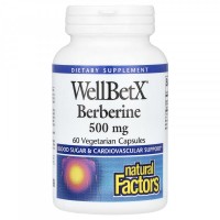 Natural Factors WellBetX Berberine Берберин 500 мг 60 капсул