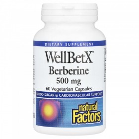 Natural Factors WellBetX Berberine Берберин 500 мг 60 капсул