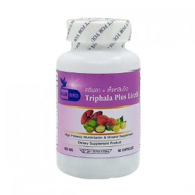 Трифала Чурна и Гриб Линчжи Рейши Triphala Plus Linzhi Bluebird 60 капсул