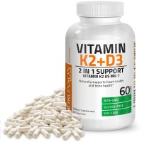 Витамин K2 МК7с D3 Bronson Vitamin K2 Mk7 60 капсул