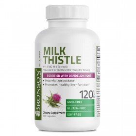 Расторопша с корнем одуванчика 1000 мг MILK THISTLE FORTIFIED WITH DANDELION ROOT 120 капсул