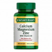 Кальций Магний Цинк Natures Bounty Calcium Magnesium Zinc 100 капсул