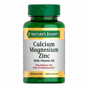 Кальций Магний Цинк Natures Bounty Calcium Magnesium Zinc 100 капсул