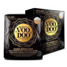 Омолаживающая тканевая маска для лица с эффектом Ботокса Voodoo Amezon Booster White Silk Mask, 10 шт. Таиланд 