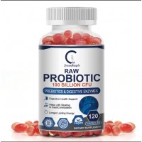 Сырые пробиотики 100 миллиардов КОЕ RAW PROBIOTIC 100 BILLION CFU PREBIOTICS 120 капсул
