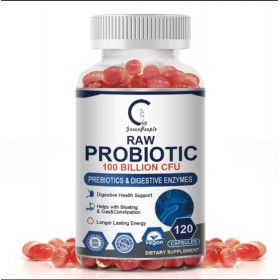 Сырые пробиотики 100 миллиардов КОЕ RAW PROBIOTIC 100 BILLION CFU PREBIOTICS 120 капсул