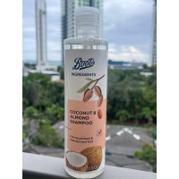 Увлажняющий шампунь Кокос и миндаль  Boots, Ingredients, 300 мл. 