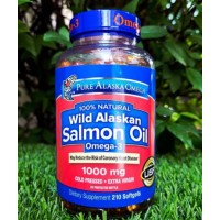 Натуральный Omega 3 Wild Alaskan Salmon Oil 210 капсул 