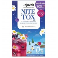 Детокс для сна Jejuvita Nite Tox Mixed Berry Flavour для улучшения сна 10 пакетиков .