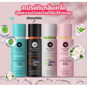 Спрей-дезодорант-антиперспирант VICTORIA ANNA COOL & DRY INTENSIVE 85 мл. 4 вида 48-72 чача Спрей-дезодорант-антиперспирант VICTORIA ANNA COOL & DRY INTENSIVE 85 мл. 4 вида 48-72 чача