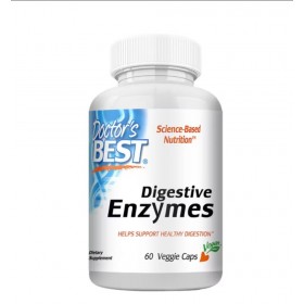 Doctor's Best Digestive Enzymes 60 капсул поддержка здорового пищеварения