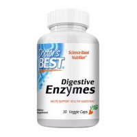 Doctor's Best Digestive Enzymes 30 капсул поддержка здорового пищеварения