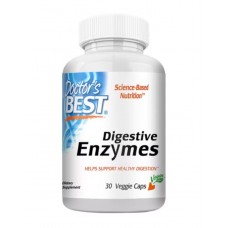 Doctor's Best Digestive Enzymes 30 капсул поддержка здорового пищеварения