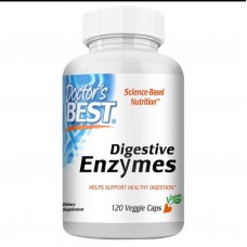 Doctor's Best Digestive Enzymes 120 капсул поддержка здорового пищеварения