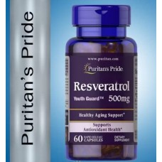 Resveratrol 500 mg Ресвератрол мощный антиоксидант для долголетия 60 капсул