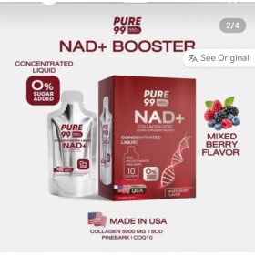 Pure 99 NAD+ Booster & Collagen для омоложения организма 10 саше
