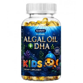 Algal Oil + DHA Kids для иммунитета, улучшения памяти и зрения детей от 2 лет 60 капсул