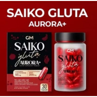   Saiko Gluta Aurora Plus мощный премиум антиоксидант для клеток кожи и глаз 30 капсул.