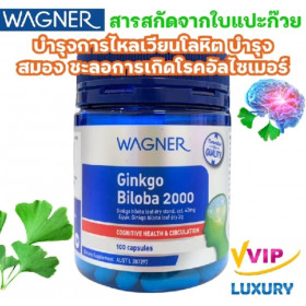 Wagner Ginkgo Biloba 2000 для улучшения работы мозга, памяти 100 капсул