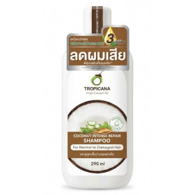 Tropicana Virgin Coconut Oil восстанавливающий шампунь на основе натурального кокосового масла 290 мл.