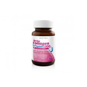 Морской Коллаген и Коэнзим Q10  VISTRA Marine Collagen TriPeptide 1300 Coenzyme Q10 30 капсул