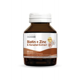 Биотин и цинк и экстракт хвоща Amsel Biotin Zinc Horsetail Extract 30 капсул