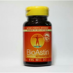  BioAstin Hawaiian Astaxanthin БиоАстин Гавайский Астаксантин 4 мг 60 капсул