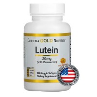 Лютеин с зеаксантином California Gold Nutrition Lutein 20 мг 120 капсул