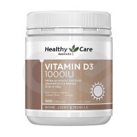 Витамин Д3 в капсулах Healthy Care VITAMIN D3 1000ME  500 шт