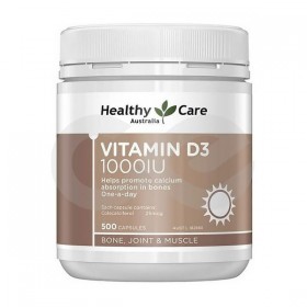 Витамин Д3 в капсулах Healthy Care VITAMIN D3 1000ME  500 шт