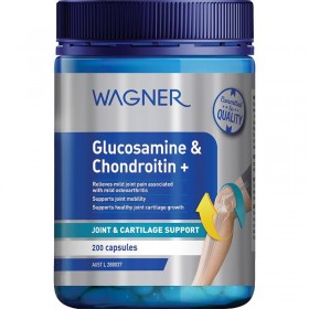 Wagner Glucosamine Chondroitin для поддержания эластичности и прочности суставов и хрящей  200 капсул