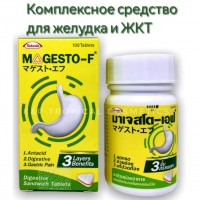 Эффективное средство от боли в желудке, для пищеварения Magesto-F, 100 шт. 