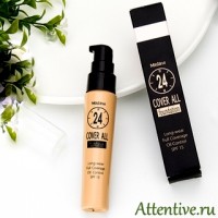 Профессиональная тональная основа 24 Cover All Foundation, 25 мл. 