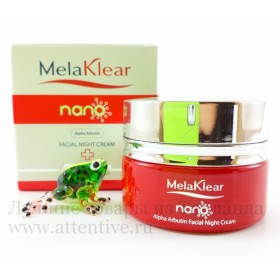 Nano ночной осветляющий крем MelaKlear, Mistine, 30 гр. 