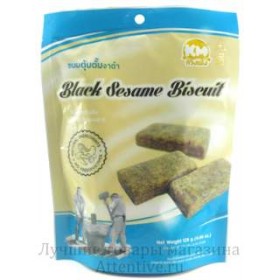Нежный кунжутный бисквит black sesame biscuits, 126 гр. 