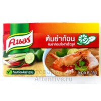 Том Ям бульонные кубики для супа, концентрат Knorr, 6 штук.