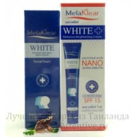 Отбеливающий комплекс от пигментных пятен Mela Klear White nano, крем+пенка, Mistine.