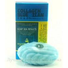 Тайское натуральное мыло " Collagen Blue Ozean " Madame Heng, 80 гр.