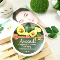 Крем для тела с авокадо, коллаген, Q10, мед, Banna, 250 мл.