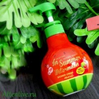 Арбузный крем  для душа, Mistine Natural Beauty In Summer Watermelon, 400 мл. 
