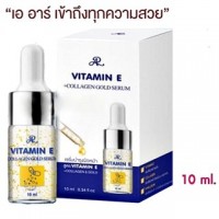 Сыворотка для питания, омоложения кожи лица Vitamin E+Collagen Gold Serum, 10 мл.