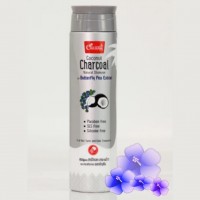 Натуральный шампунь Caring с кокосом, углем и синим чаем, 200 мл.