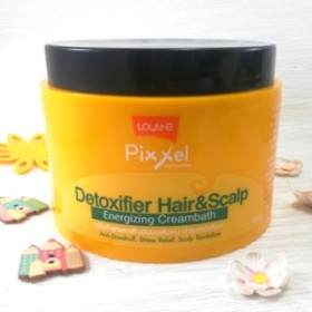 Профессиональная мега маска для волос Детокс-Антистресс, Lolane Pixxel Detoxifier, 475 мл.