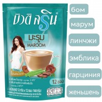 Кофе для похудения Slim Моринга и Линчжи, Maroom, 12 шт. 