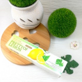 Отбеливающая зубная паста с лимоном NATURAL BEAUTY PRETTY Mistine, 50 гр.